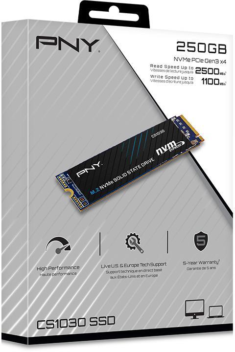 PNY - SSD PNY CS1030 250GB M.2 NVMe (2000/1100MB/s)