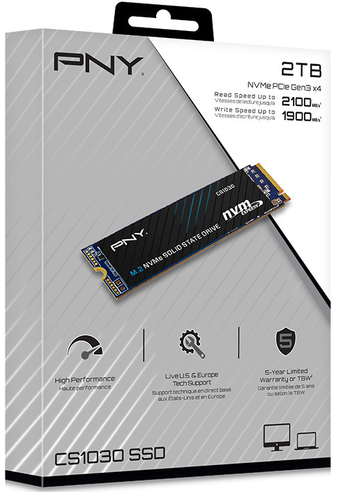 PNY - SSD PNY CS1030 2TB M.2 NVMe (2100/1900MB/s)