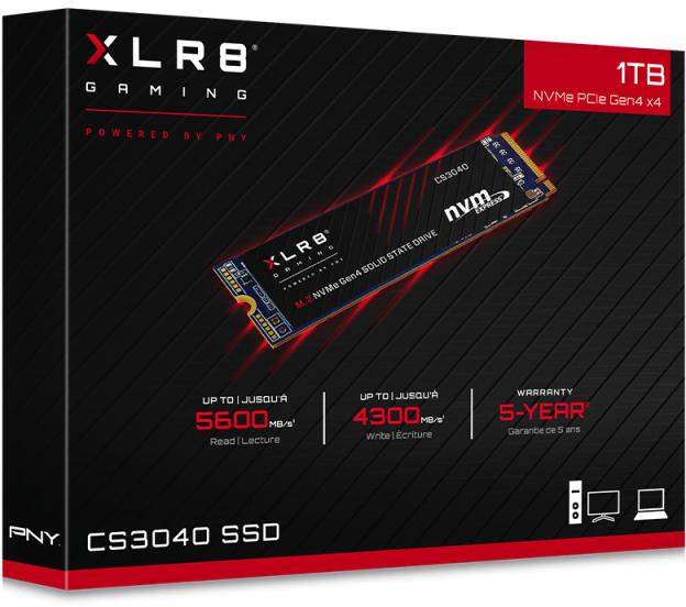 PNY - SSD PNY XLR8 CS3040 1TB Gen4 M.2 NVMe (4600/4300MB/s)