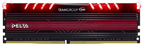 Team Group - Team Group Kit 32GB (2 x 16GB) DDR4 3000MHz Delta Red LED CL16