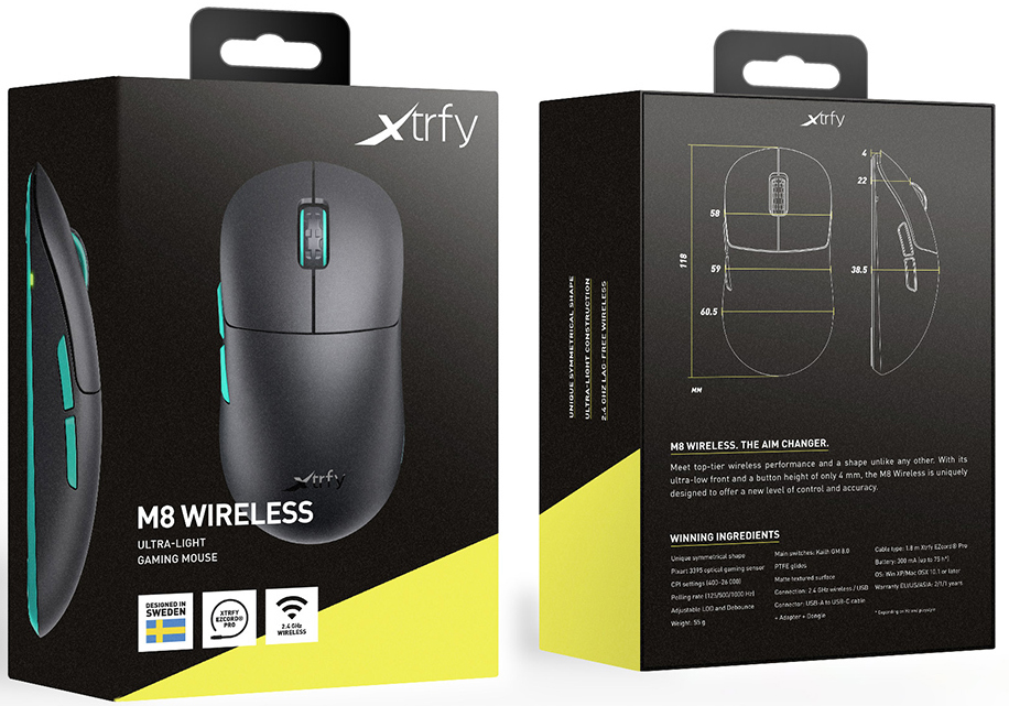 XTRFY M8 Wireless Black – CHERRY XTRFY