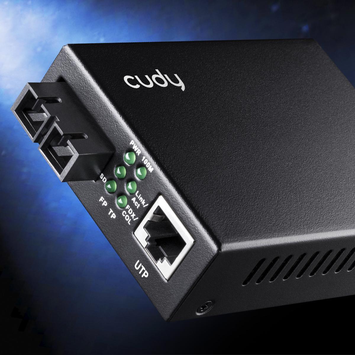 Cudy - Conversor Fibra Cudy MC100SA-20 10/100Mbps Single-mode