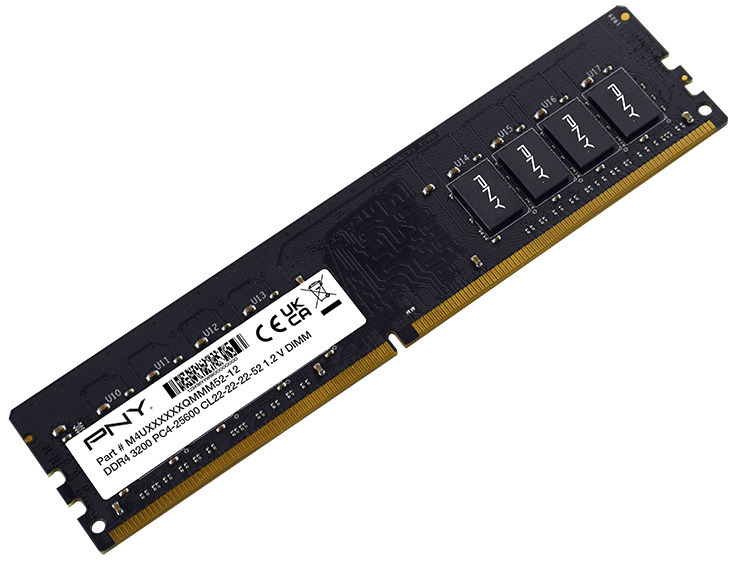 PNY - PNY 8GB DDR4 3200MHz Black CL22 Tray