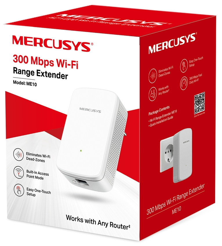 Repetidor Mercusys ME10 300 Mbps Wi-Fi