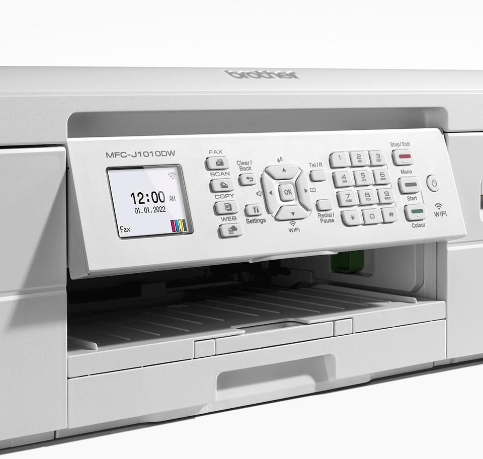 Brother - Impressora Multifunções a Jato de Tinta Brother MFC-J1010DW WiFi