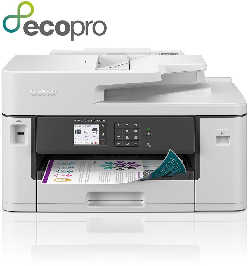 Brother - Impressora Multifunções a Jato de Tinta Brother MFC-J5340DWE A3 WiFi