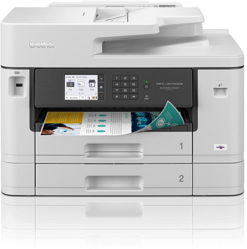 Brother - Impressora Multifunções a Jato de Tinta Brother MFC-J5740DW A3 WiFi