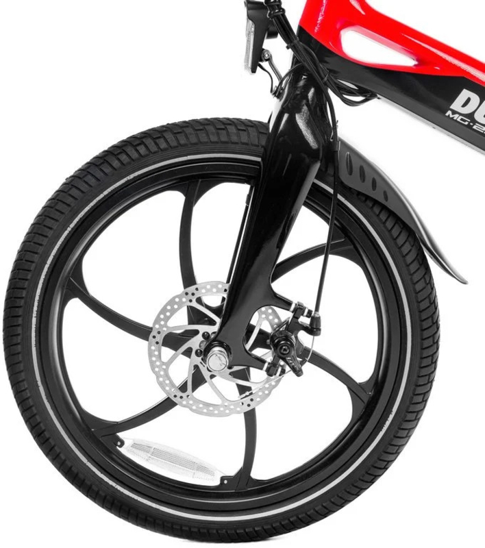 Ducati - Bicicleta elétrica Ducati MG-20 Preto Vermelho