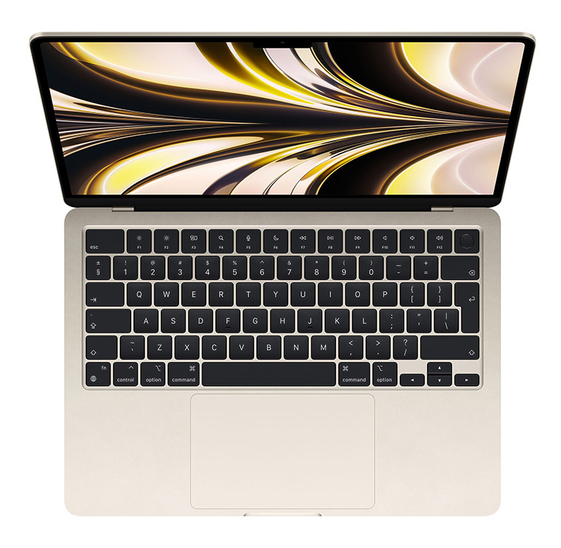 Apple - Portátil Apple MacBook Air 2022 13.6" M2 CPU 8-core GPU 8-core 8GB 256GB Starlight