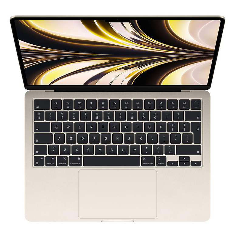 Apple - Portátil Apple MacBook Air 2022 13.6" M2 CPU 8-core GPU 10-core 8GB 512GB Starlight