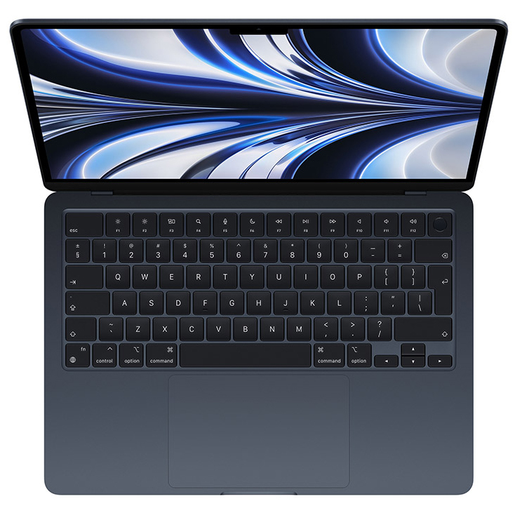 Apple - Portátil Apple MacBook Air 2022 13.6" M2 CPU 8-core GPU 8-core 8GB 256GB Midnight