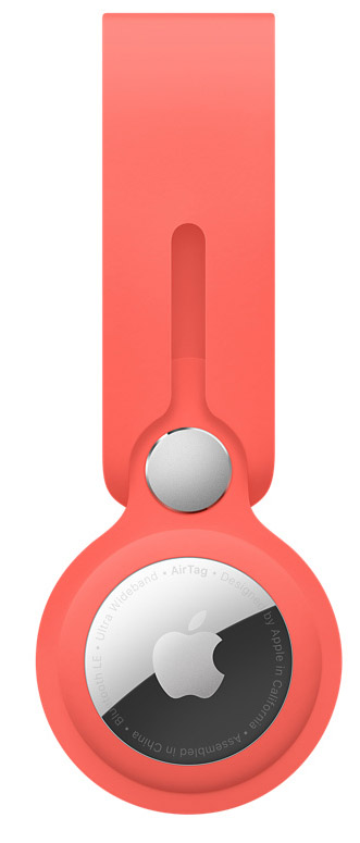Porta-chaves para Apple AirTag Loop Pink Citrus