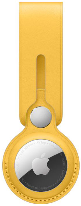 Porta-chaves para Apple AirTag Loop Pele Meyer Lemon