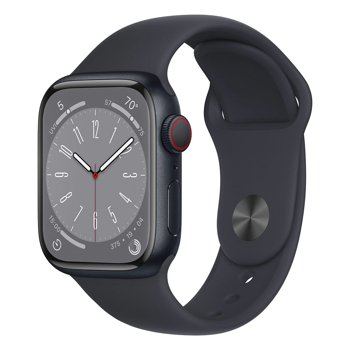 Apple - Smartwatch Apple Watch Series 8 GPS LTE 41mm Alumínio Midnight com Bracelete Desportiva Midnight