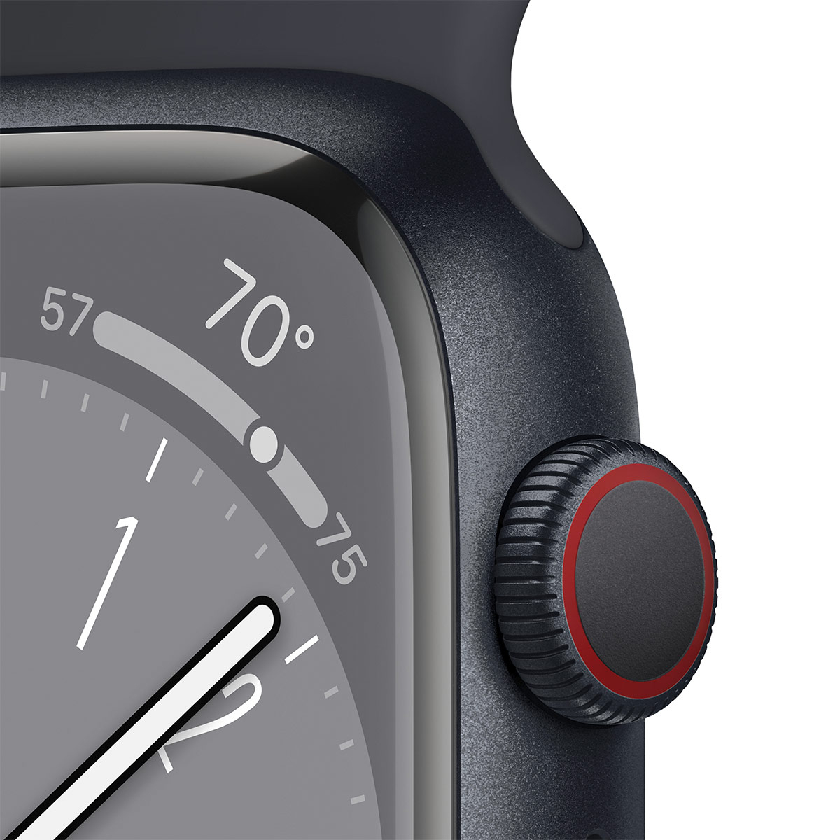 Apple - Smartwatch Apple Watch Series 8 GPS LTE 41mm Alumínio Midnight com Bracelete Desportiva Midnight
