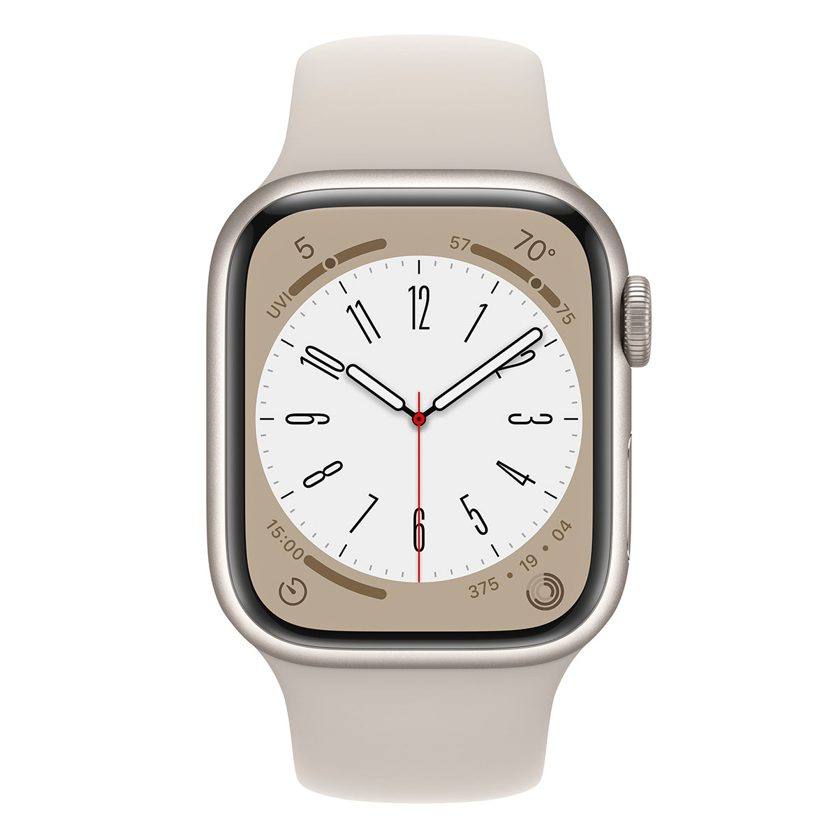 Smartwatch Apple Watch Series 8 GPS LTE 41mm Alumínio Starlight com Bracelete Desportiva Starlight