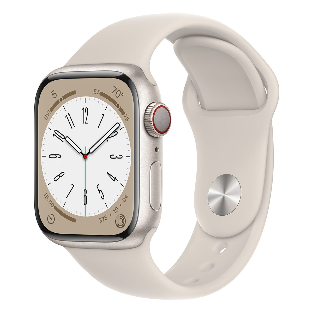 Apple - Smartwatch Apple Watch Series 8 GPS LTE 41mm Alumínio Starlight com Bracelete Desportiva Starlight