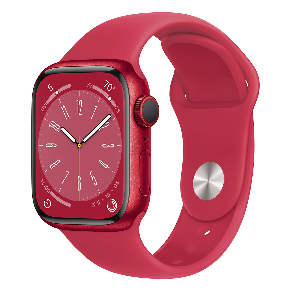 Apple - Smartwatch Apple Watch Series 8 GPS LTE 41mm Alumínio (Product)RED com Bracelete Desportiva (Product)RED