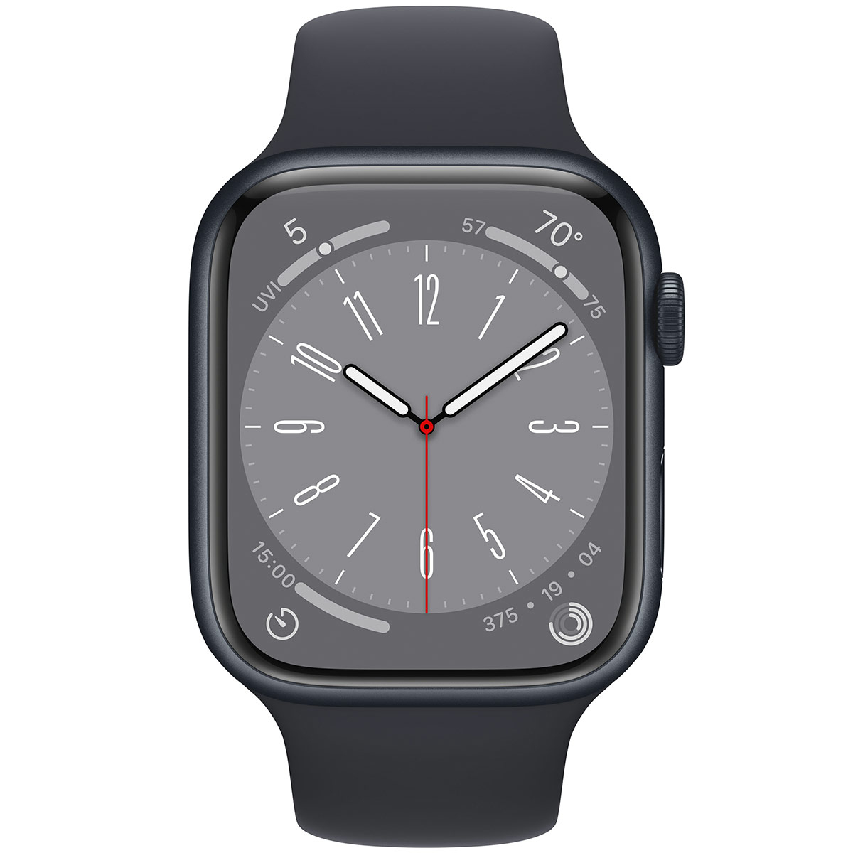 Smartwatch Apple Watch Series 8 GPS LTE 45mm Alumínio Midnight com Bracelete Desportiva Midnight
