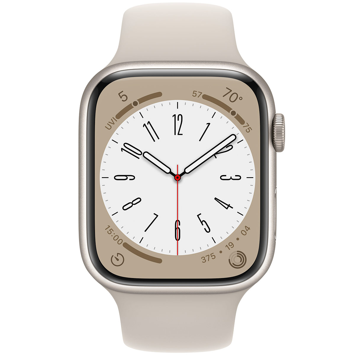 Smartwatch Apple Watch Series 8 GPS LTE 45mm Alumínio Starlight com Bracelete Desportiva Starlight