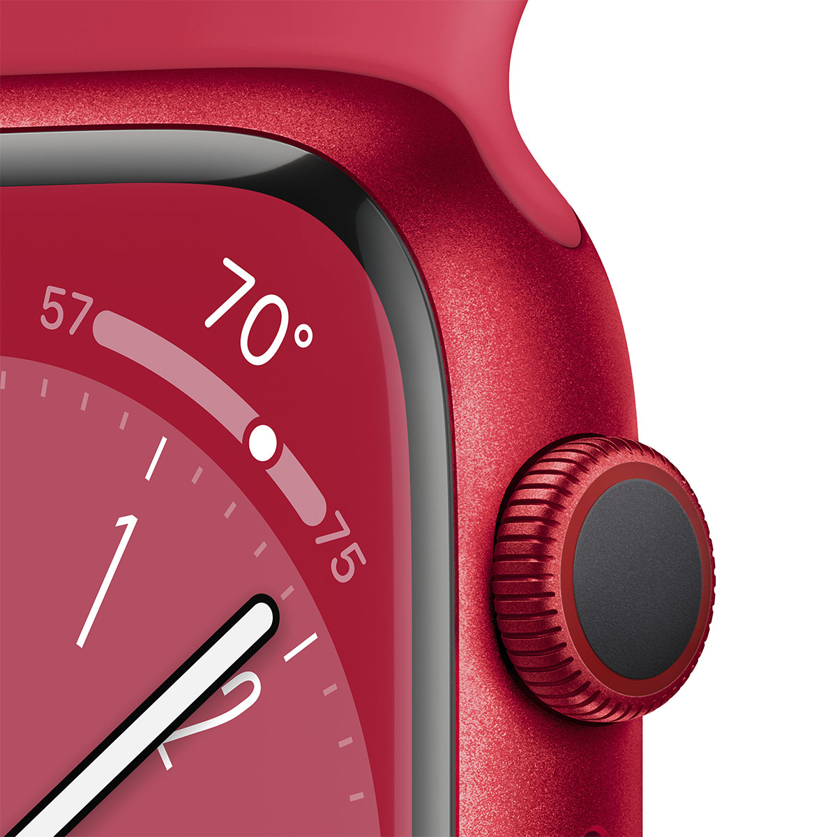Apple - Smartwatch Apple Watch Series 8 GPS LTE 45mm Alumínio (Product)RED com Bracelete Desportiva (Product)RED