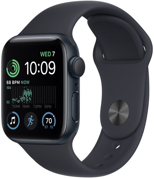 Apple - Smartwatch Apple Watch SE GPS LTE 40mm Alumínio Midnight com Bracelete Desportiva Midnight