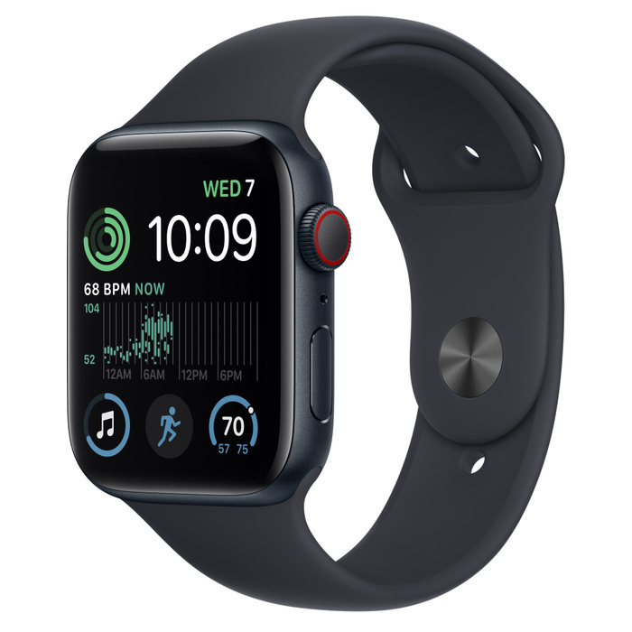 Apple - Smartwatch Apple Watch SE GPS LTE 44mm Alumínio Midnight com Bracelete Desportiva Midnight