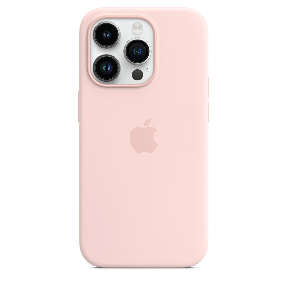 Capa Apple com MagSafe para iPhone 14 Pro Silicone Chalk Pink