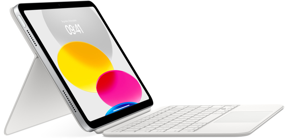 Apple - Capa Teclado Apple Magic Keyboard Folio para iPad (10ª Gen) PT Branco