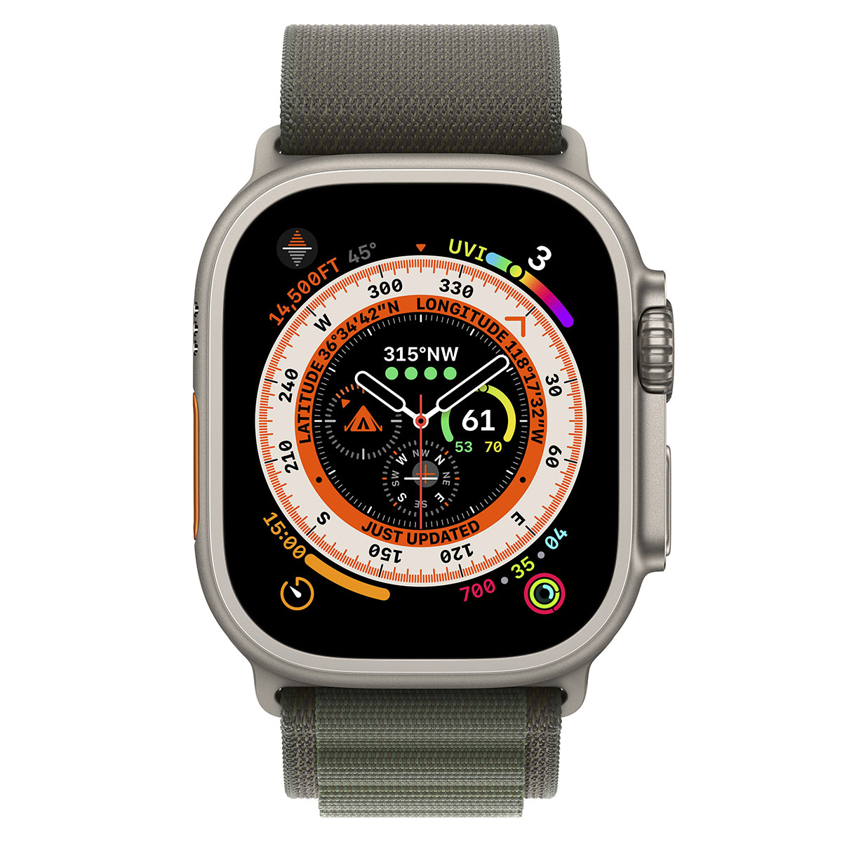 Apple Watch Ultra 2 OLED 49mm Digital 410 x 502 pixels Ecrã táctil