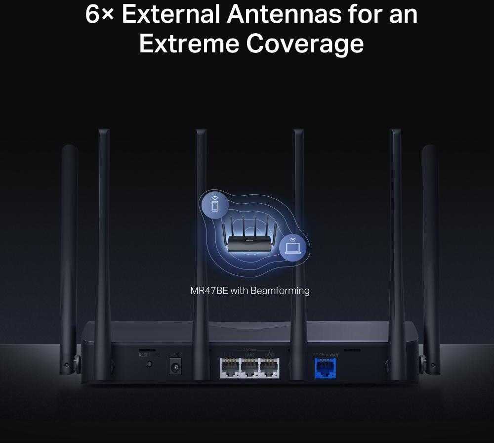 Mercusys - Router Mercusys MR47BE BE9300 Tri-Band WiFi 7