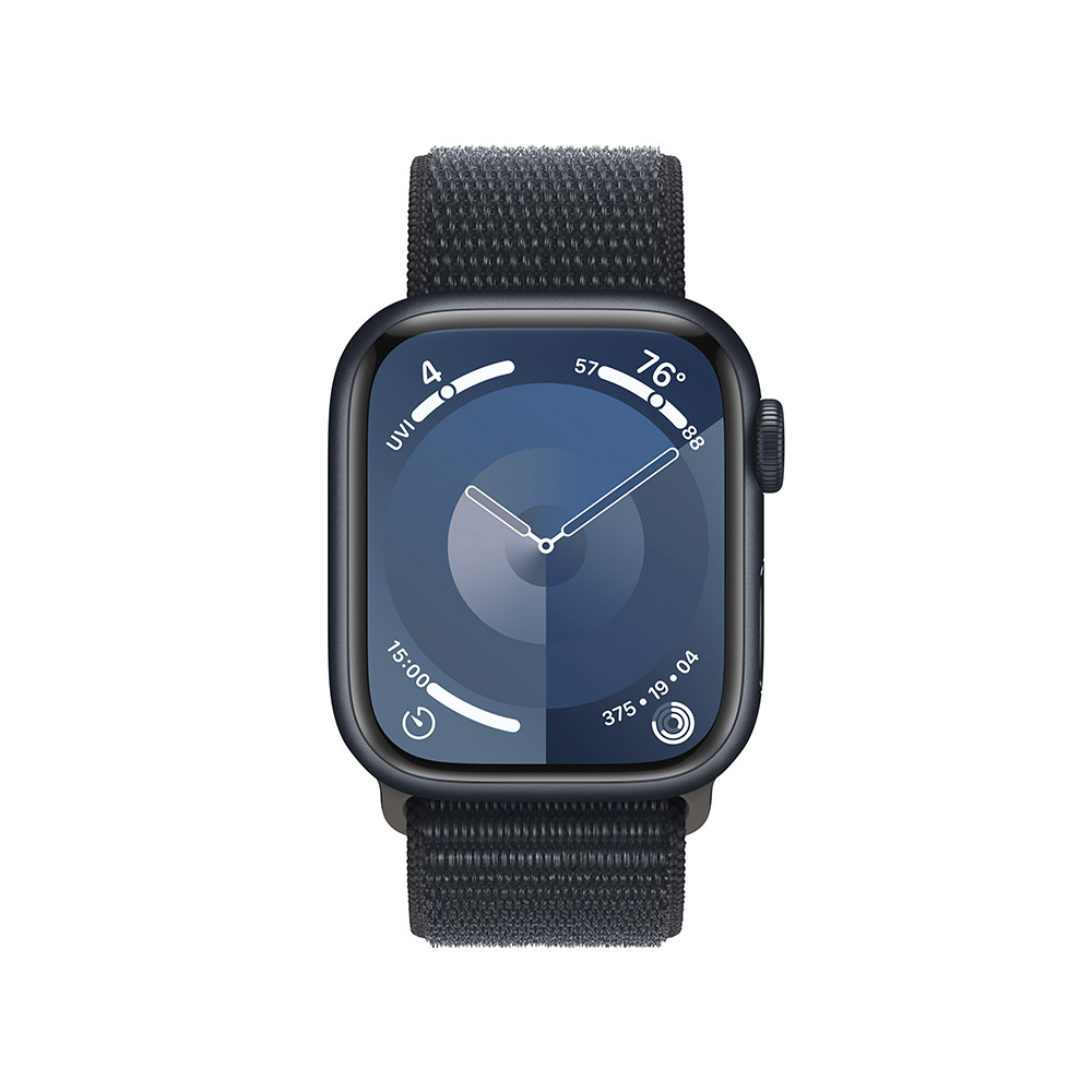 Smartwatch Apple Watch Series 9 GPS 41mm Midnight Aluminium Case com Midnight Sport Loop