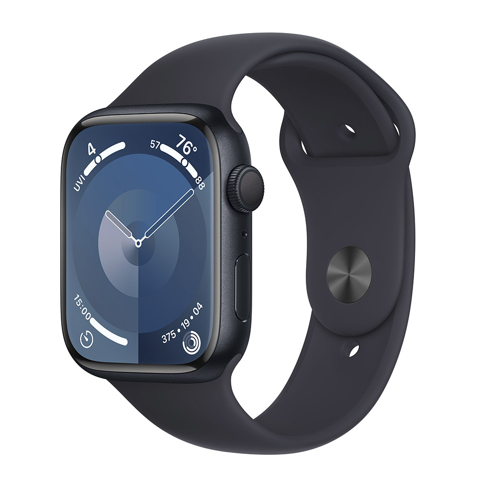 Smartwatch Apple Watch Series 9 GPS 45mm Midnight Aluminium Case com Midnight Sport Band  (M/L)