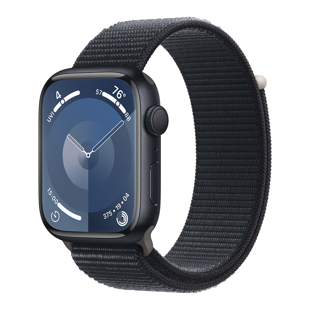 Apple - Smartwatch Apple Watch Series 9 GPS 45mm Midnight Aluminium Case com Midnight Sport Loop