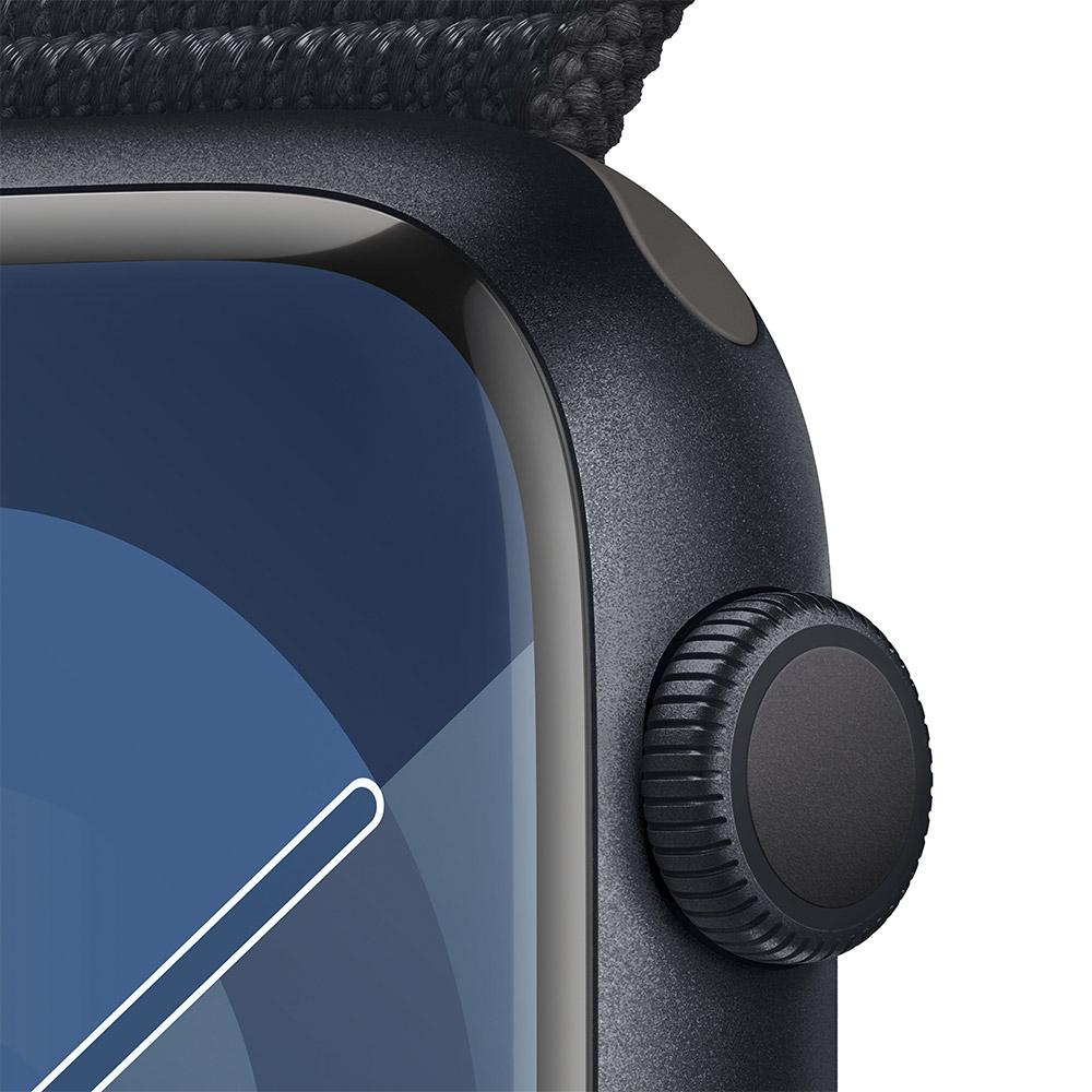 Apple - Smartwatch Apple Watch Series 9 GPS 45mm Midnight Aluminium Case com Midnight Sport Loop