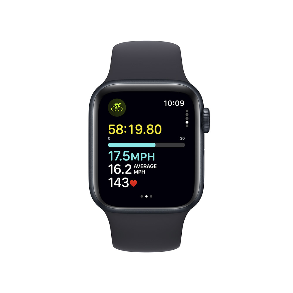 Apple - Smartwatch Apple Watch SE GPS 40mm Midnight Aluminium Case com Midnight Sport Band  (M/L)