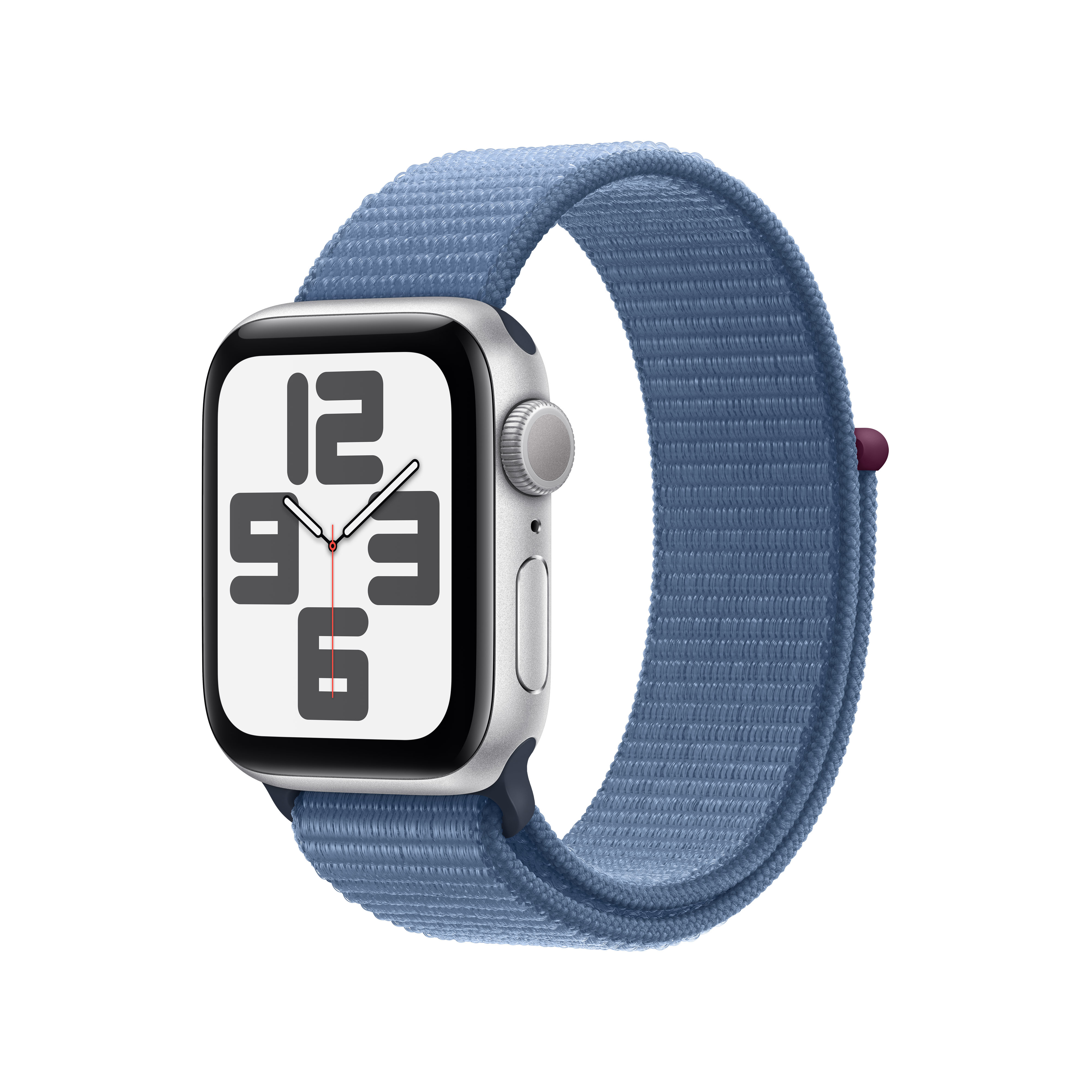 Smartwatch Apple Watch SE GPS 40mm Silver Aluminium Case com Winter Blue Sport Loop