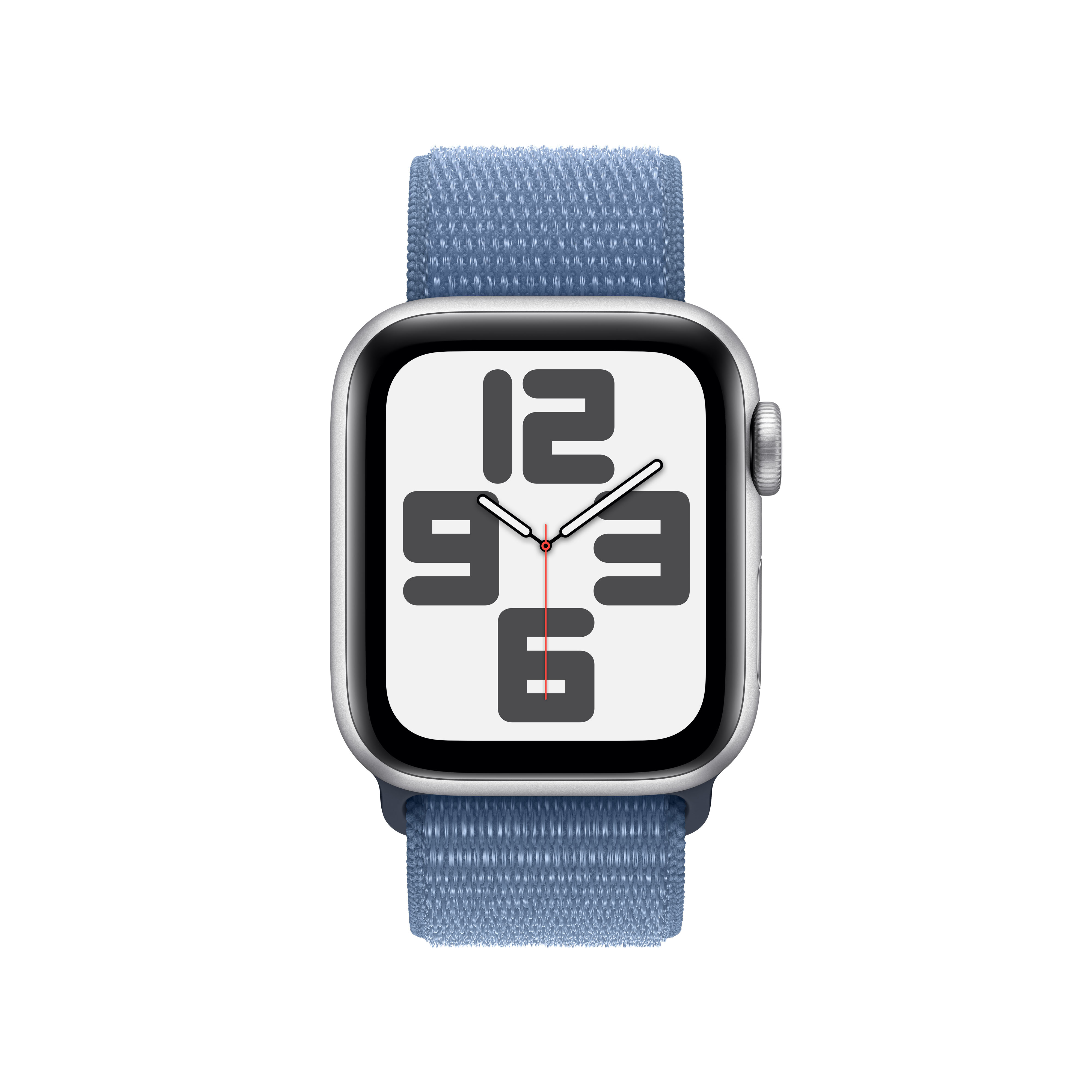 Apple - Smartwatch Apple Watch SE GPS 40mm Silver Aluminium Case com Winter Blue Sport Loop