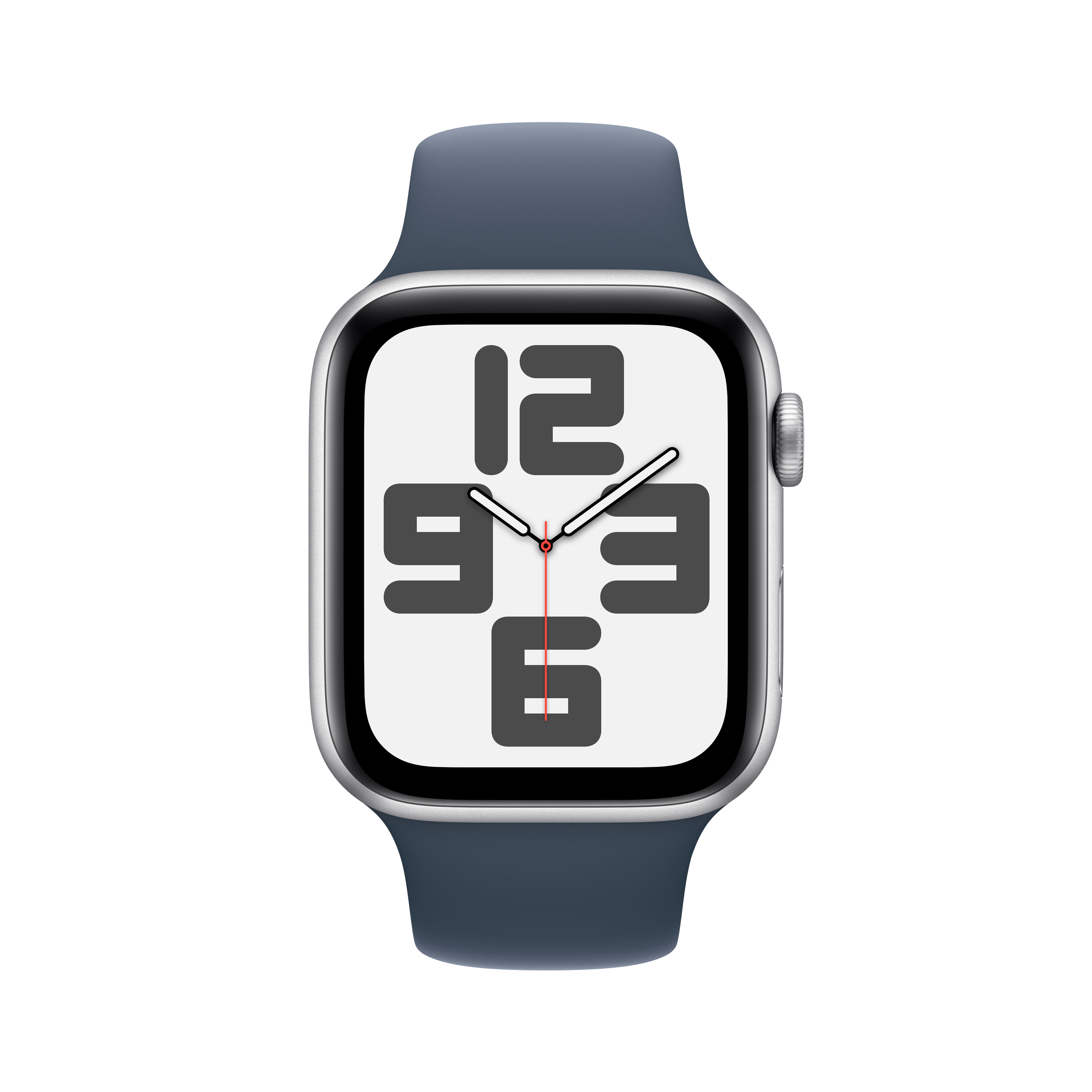 Apple - Smartwatch Apple Watch SE GPS 44mm Silver Aluminium Case com Storm Blue Sport Band  (S/M)