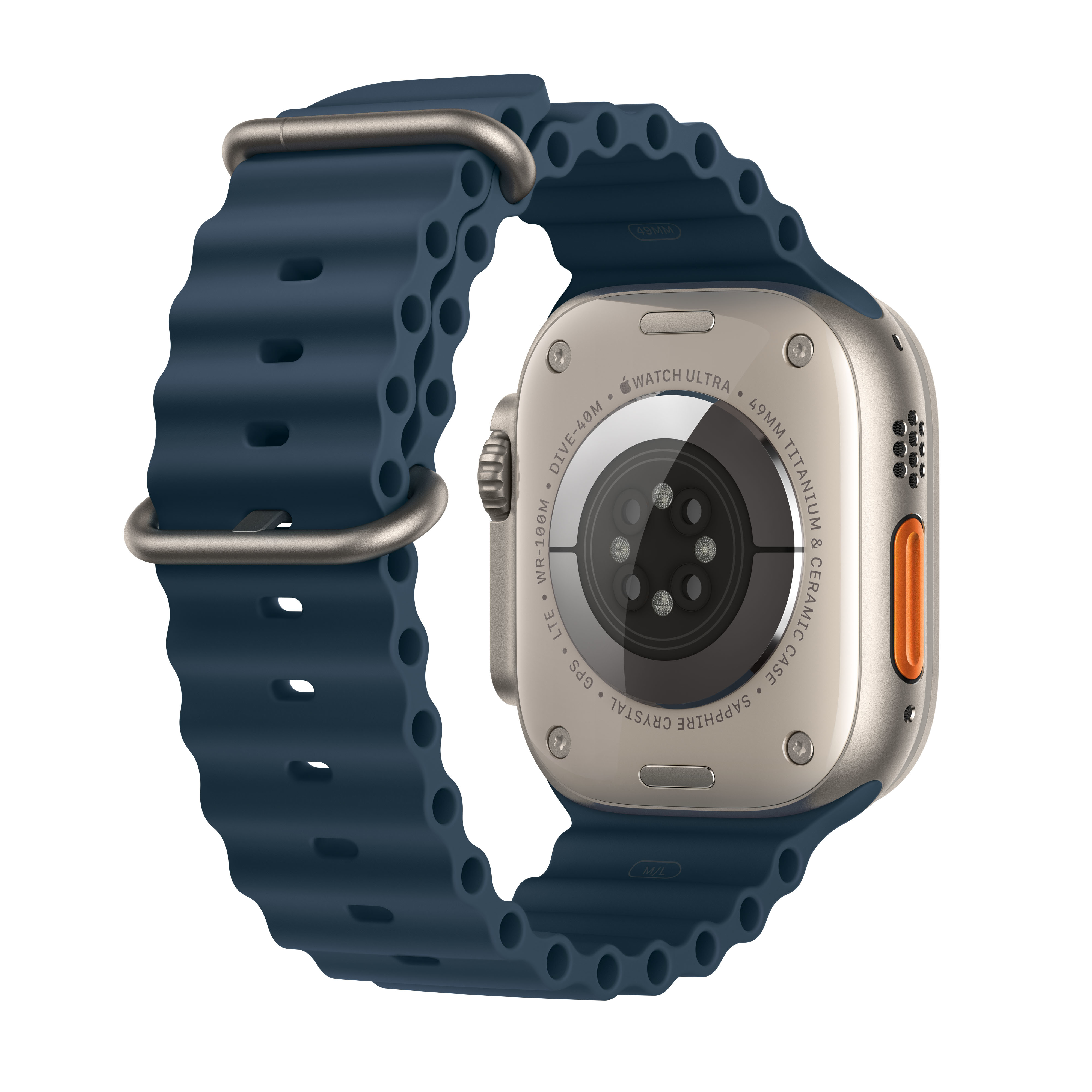 Apple Watch Ultra GPS+Cellular 49mm Titânio c/ Bracelete Ocean