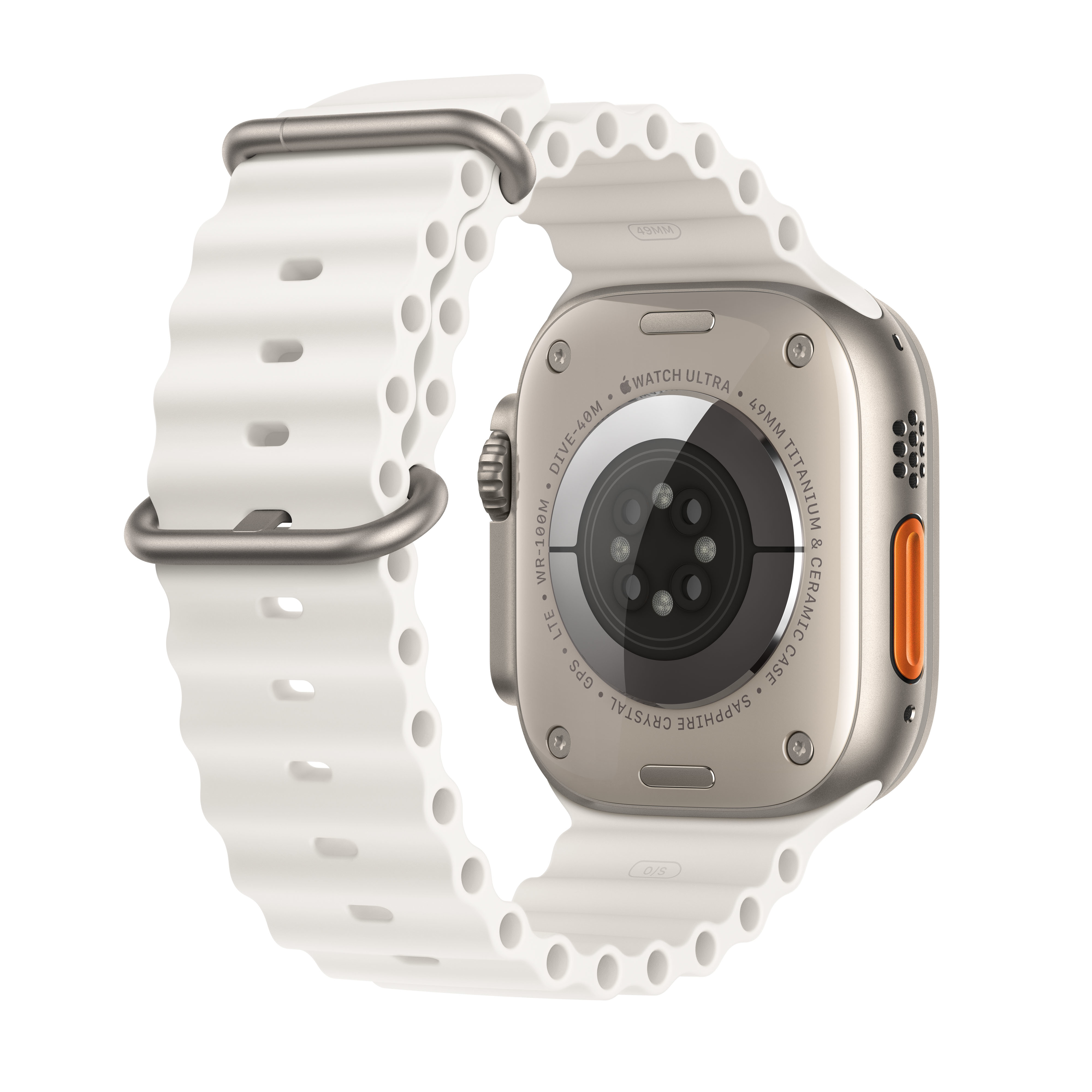 Smartwatch Apple Watch Ultra 2 GPS + Cellular, 49mm Titanium Case com White  Ocean Band