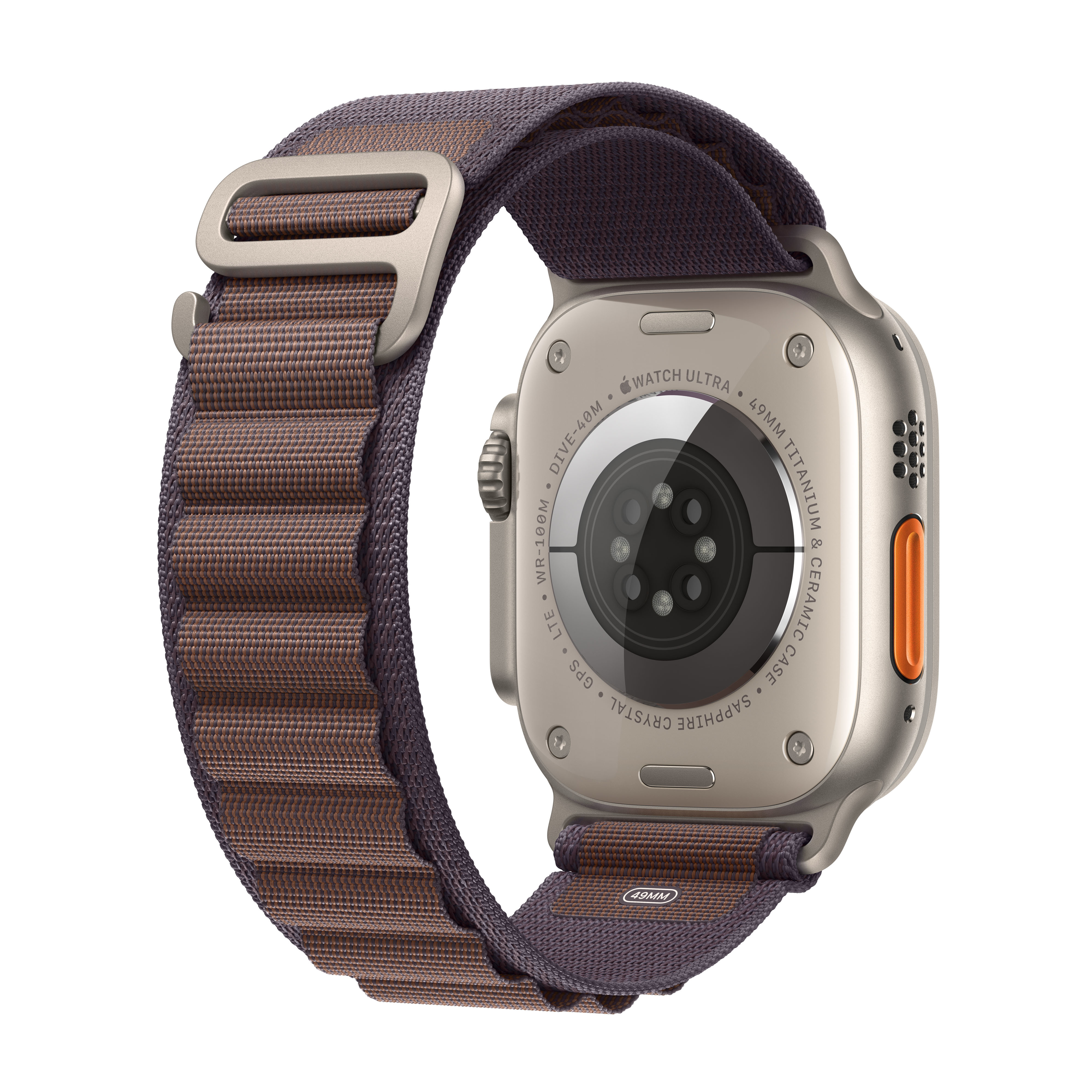 Apple - Smartwatch Apple Watch Ultra 2 GPS + Cellular, 49mm Titanium Case com Indigo Alpine Loop Small