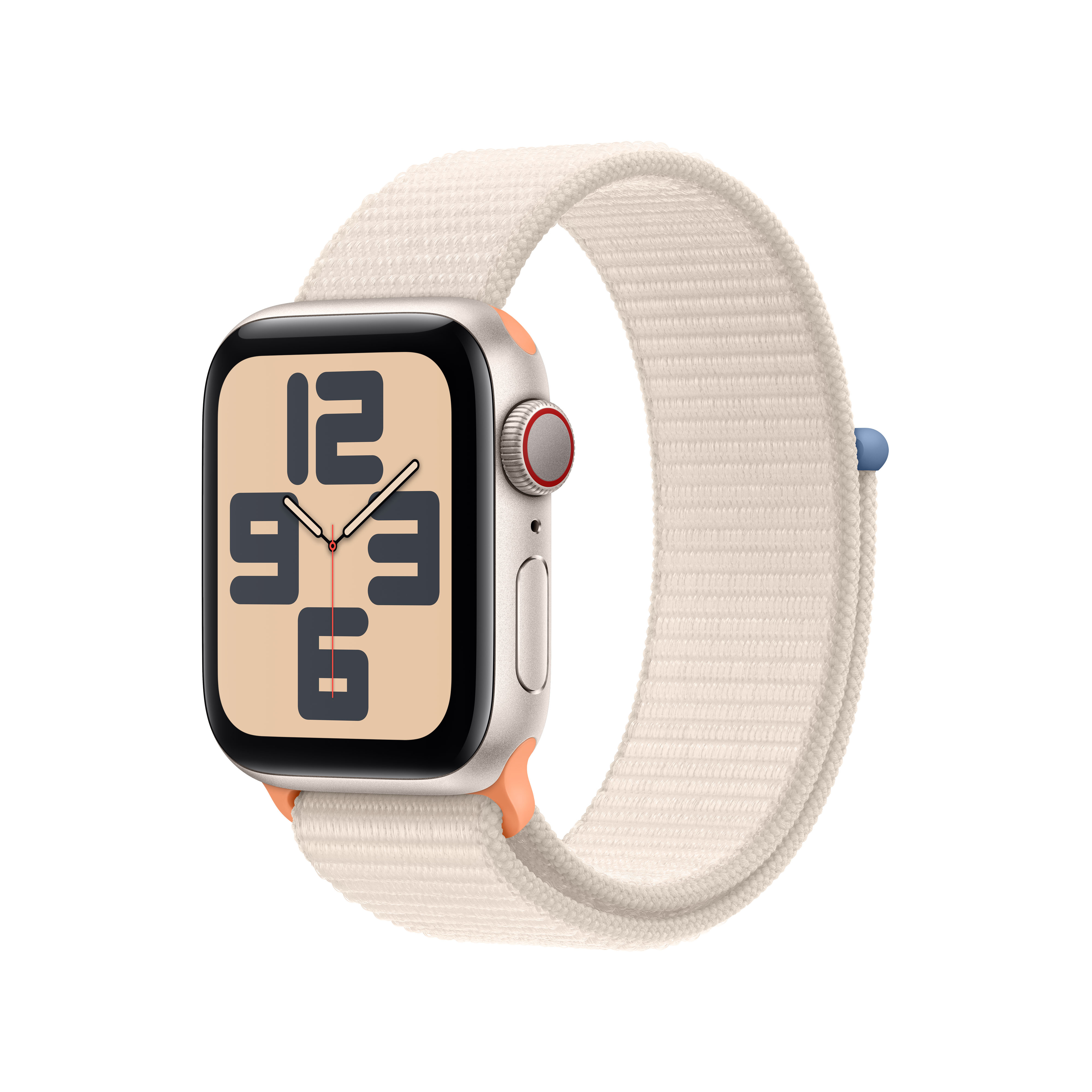 Smartwatch Apple Watch SE GPS + Cellular 40mm Starlight Aluminium Case com Starlight Sport Loop