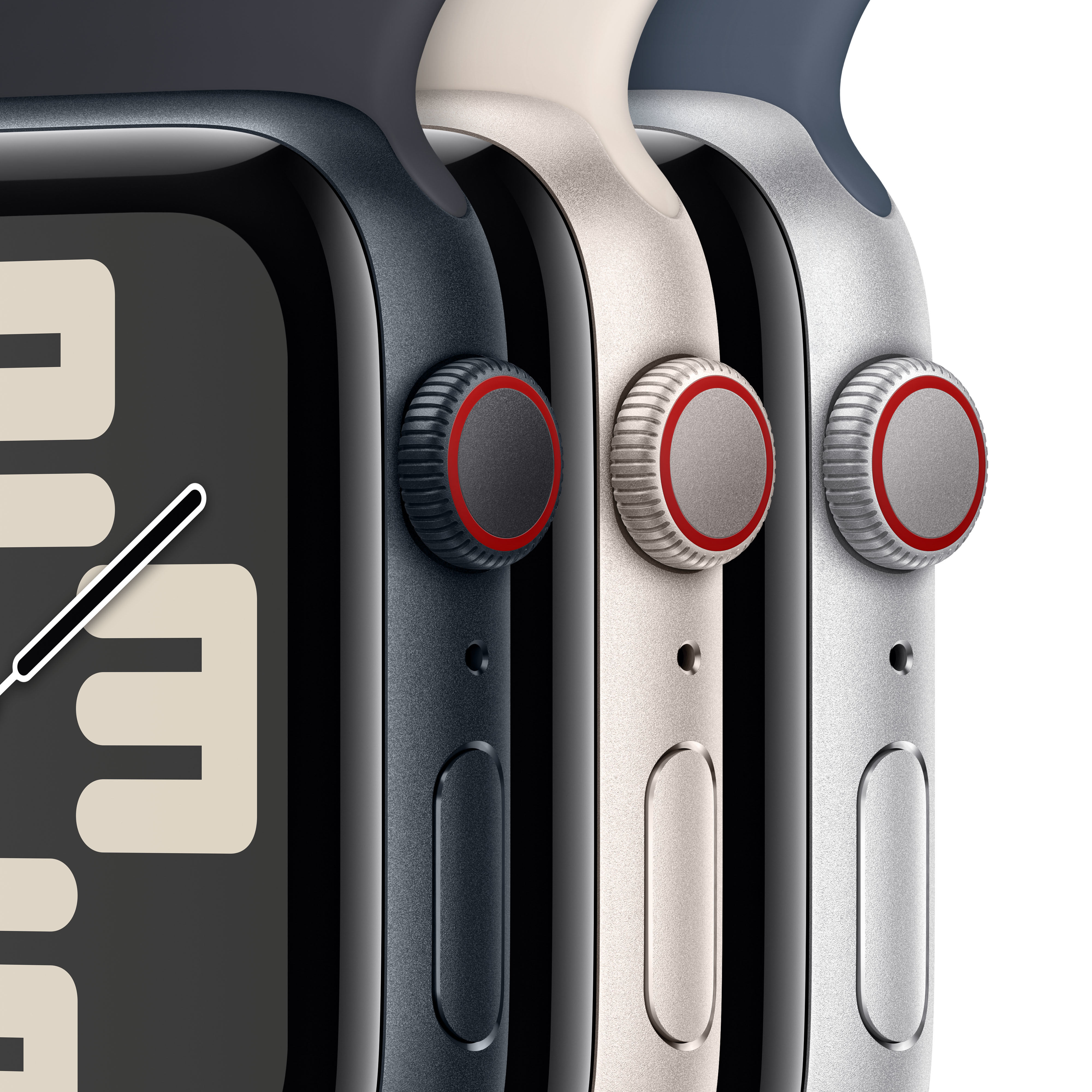 Apple - Smartwatch Apple Watch SE GPS + Cellular 40mm Starlight Aluminium Case com Starlight Sport Loop