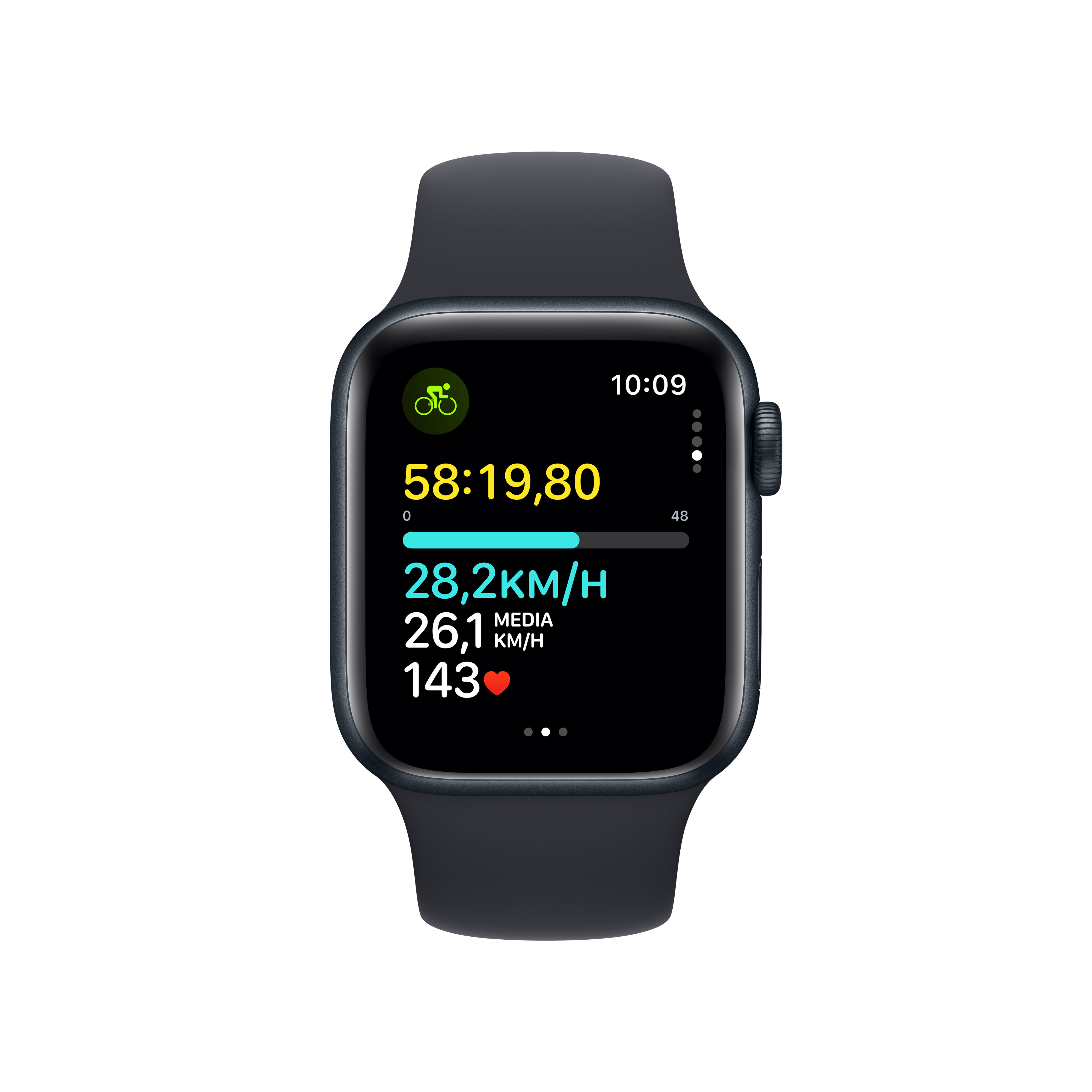Apple - Smartwatch Apple Watch SE GPS + Cellular 40mm Midnight Aluminium Case com Midnight Sport Band  (S/M)