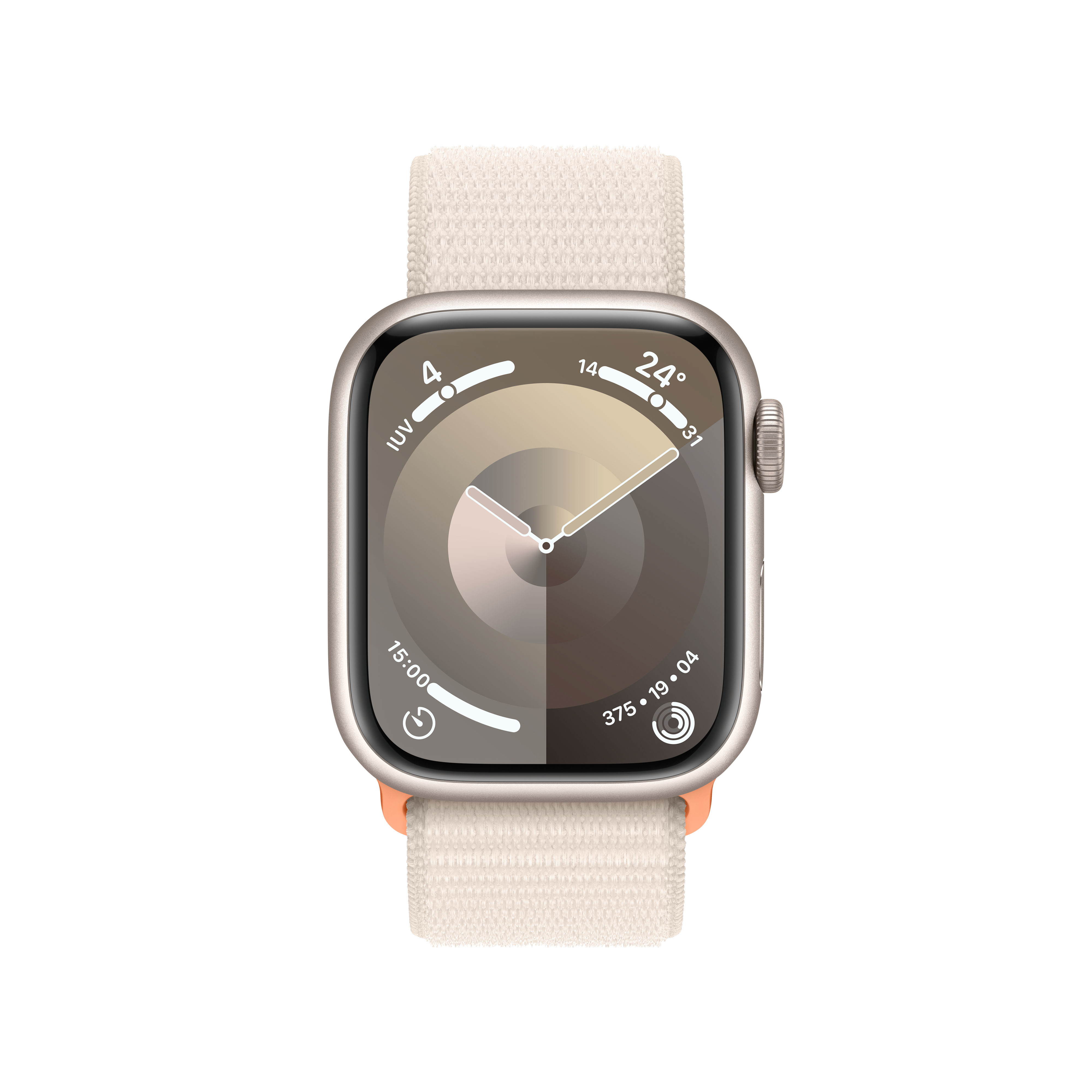 Apple - Smartwatch Apple Watch Series 9 GPS + Cellular 41mm Starlight Aluminium Case com Starlight Sport Loop