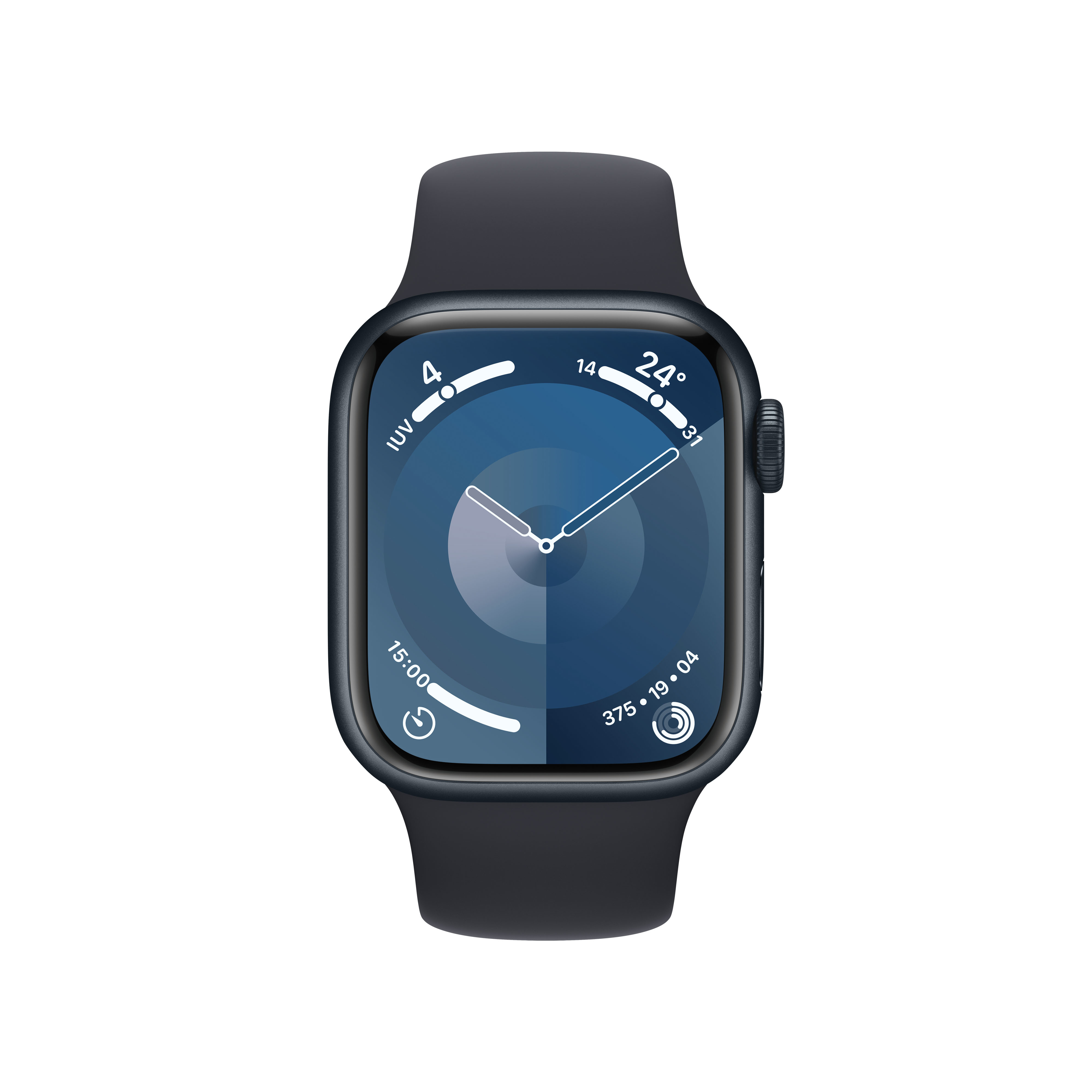 Apple - Smartwatch Apple Watch Series 9 GPS + Cellular 41mm Midnight Aluminium Case com Midnight Sport Band  (S/M)
