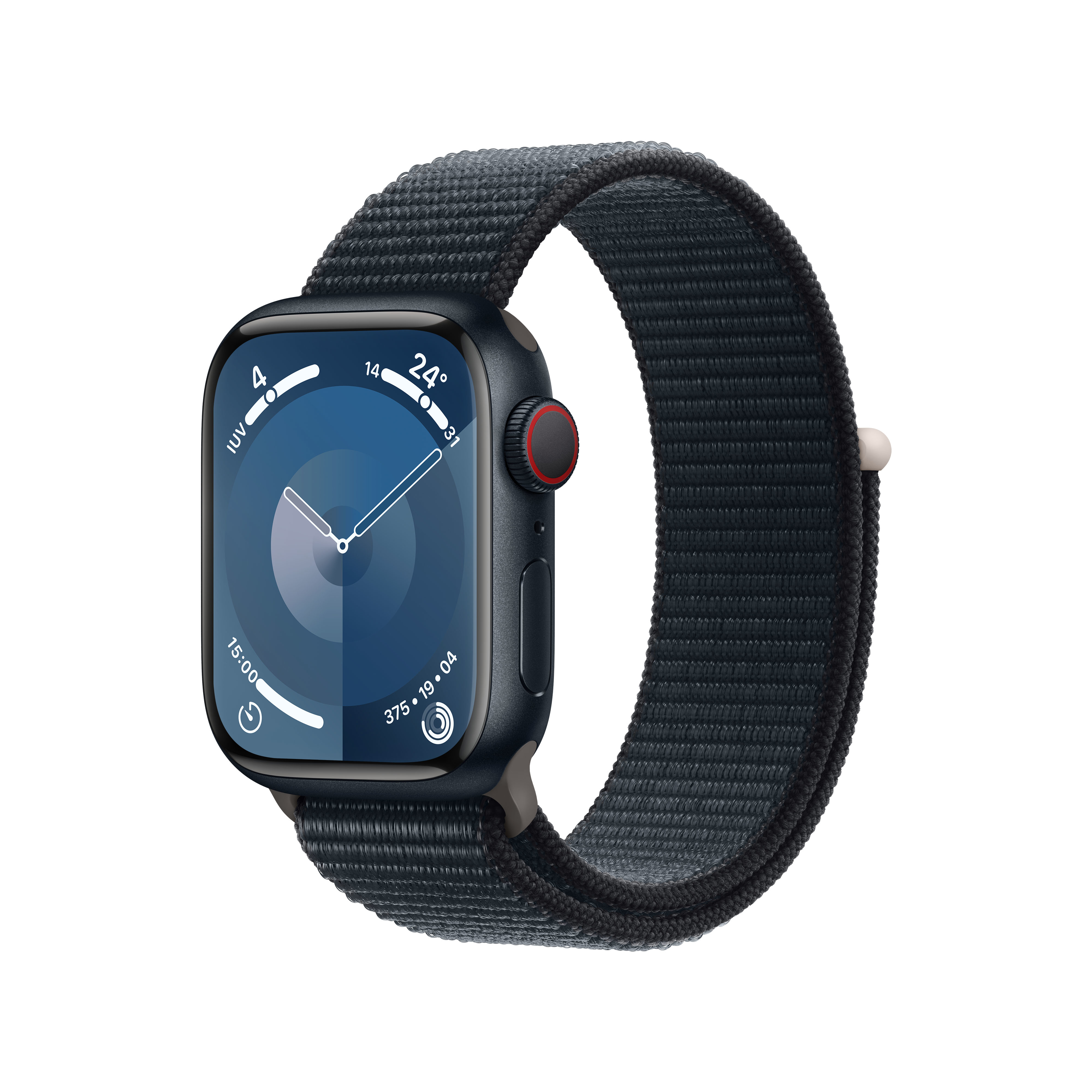 Smartwatch Apple Watch Series 9 GPS + Cellular 41mm Midnight Aluminium Case com Midnight Sport Loop