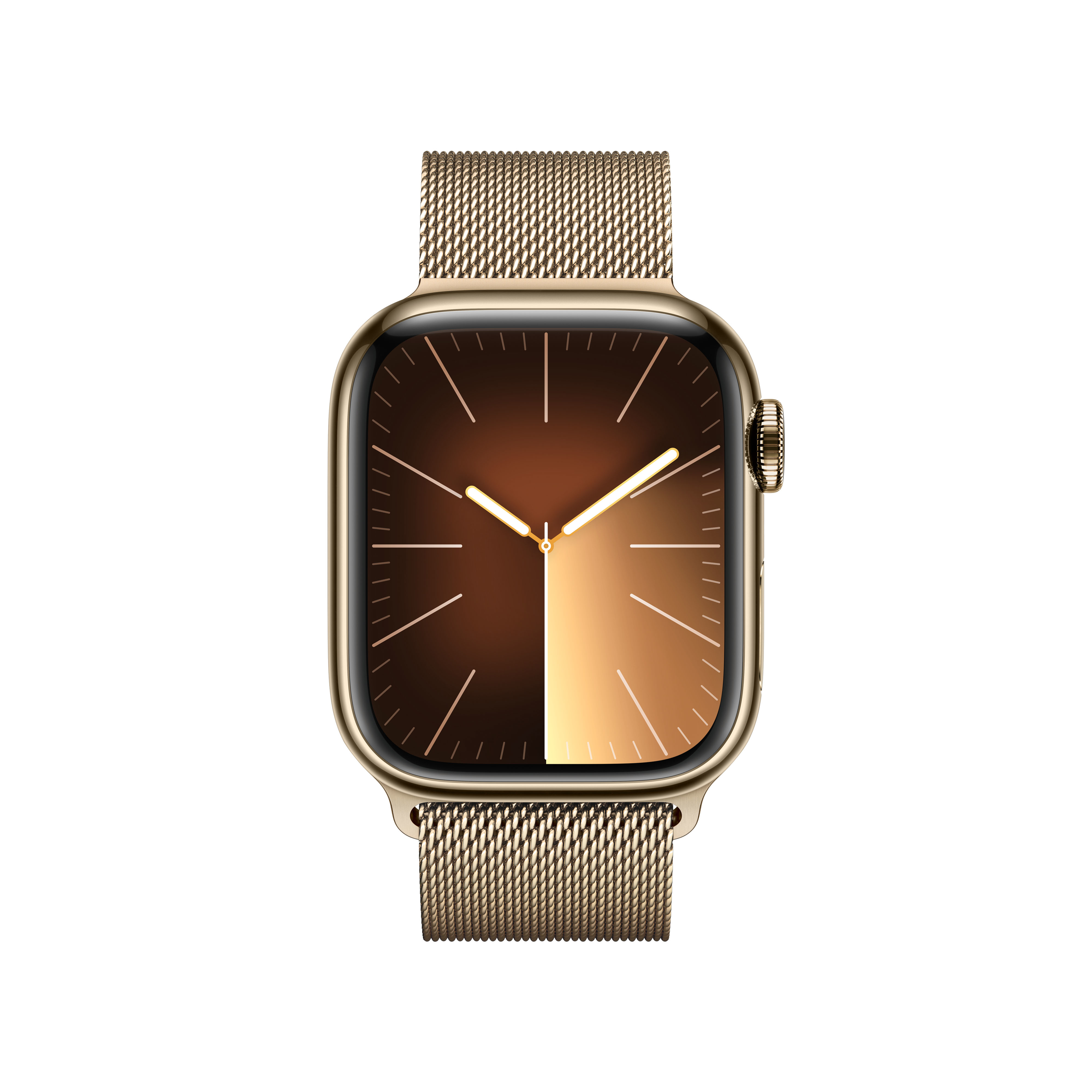 Apple - Smartwatch Apple Watch Series 9 GPS + Cellular 41mm Gold Stainless Steel Case com Gold Milanese Loop