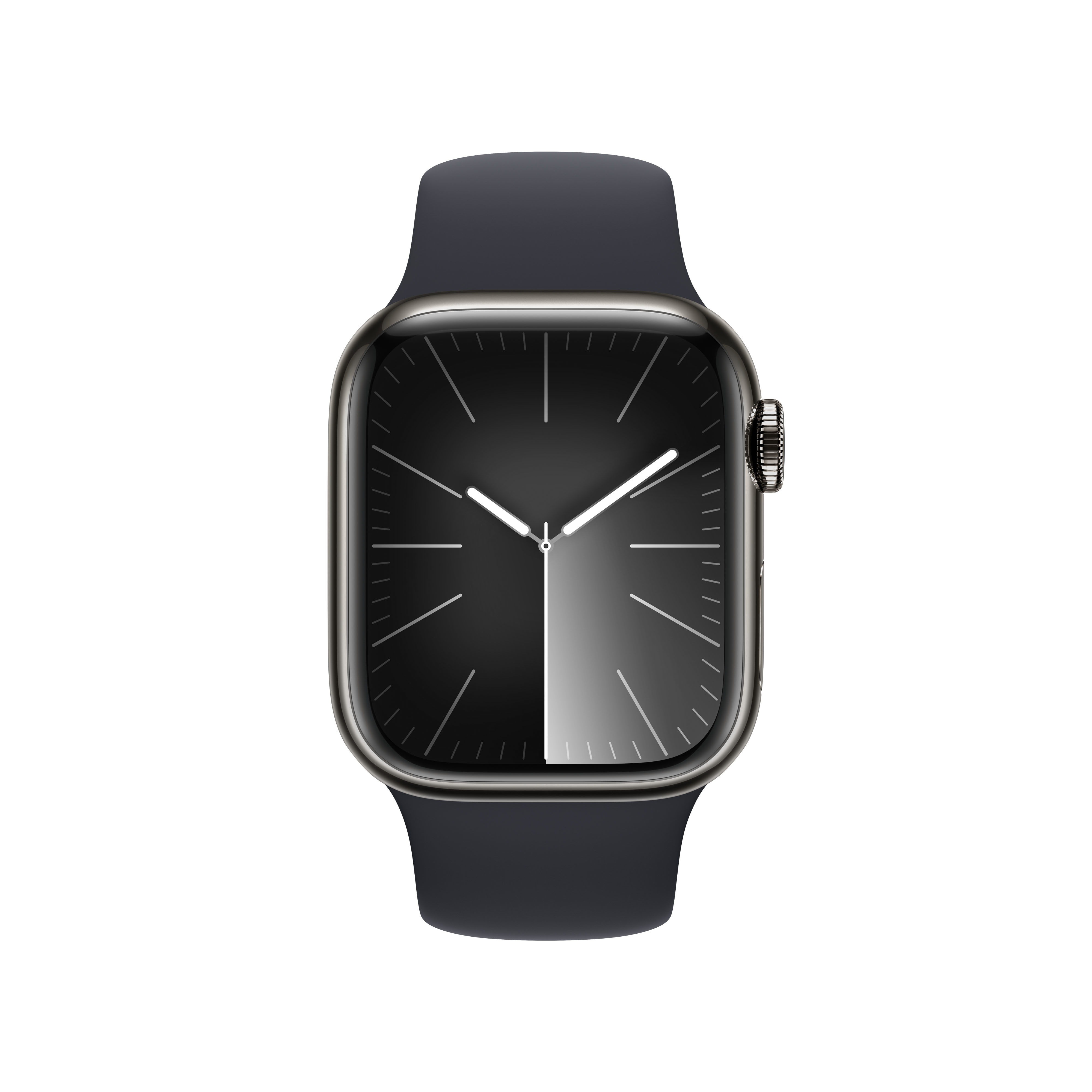 Apple - Smartwatch Apple Watch Series 9 GPS + Cellular 41mm Graphite Stainless Steel Case com Midnight Sport Band  (S/M)